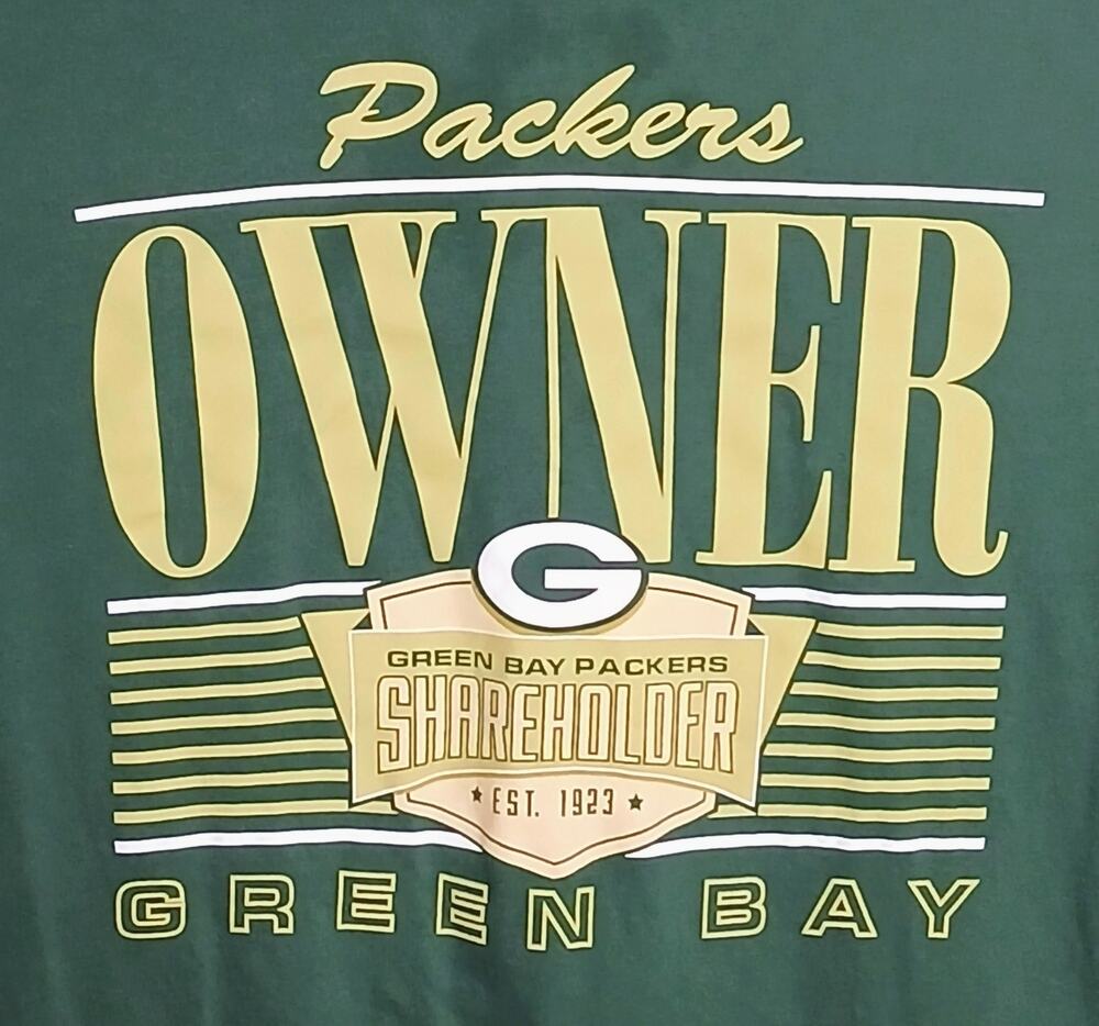 '47 Brand Green Bay Packers Owner Shareholder Long Sleeve Shirt Green Men's XL